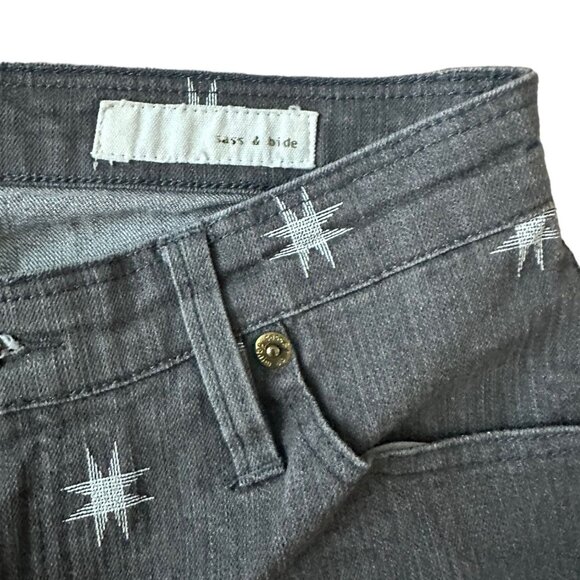 SASS & BIDE Starburst Playman Gray Skinny Jeans Size 26 - Picture 6 of 7
